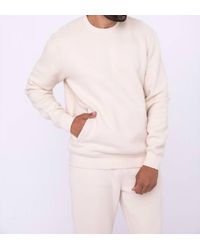 Mono B - Fleece-lined Sweatshirt With Zip Pockets - Lyst