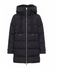 Herno - Hooded Puffer Coat With Zip Front - Lyst