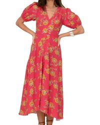 Sonmer - V-Neck Poppy Dress - Lyst