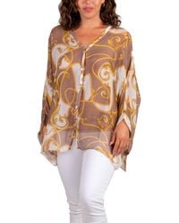 Gigi Moda - Angelo Baroque Silk Blouse - Lyst