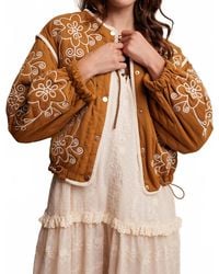 Listicle - Embroidered Quilted Western Jacket - Lyst