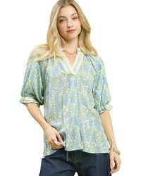 Umgee - Bloom Where You'Re Planted Blouse - Lyst