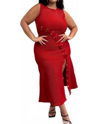 Southern Grace - Maya Maxi Dress With Slit - Lyst