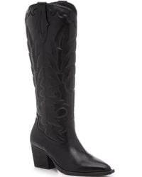 Crown Vintage - Sury Western Boots Embroidered Cowboy Hawk1040 - Lyst