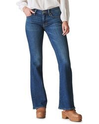 Lucky Brand - Mid-rise Dark Wash Flare Jeans - Lyst