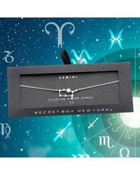 Fashnzfab - Secret Box _ Sterling Dipped Cz Taurus Zodiac Sign Charm Bracelet - Lyst