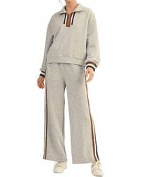 Aapparella - Zip Collar Pullover & Wide-Leg Pants - Lyst