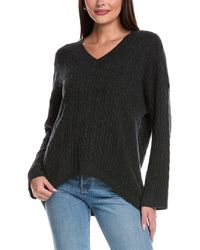 Brodie Cashmere - Cable Juliette Cashmere Sweater - Lyst