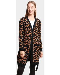TRUEDAMES - Leopard Patterned Cozy Robe - Lyst