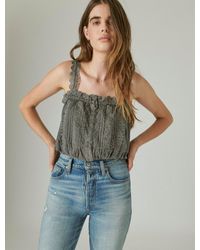 Lucky Brand - Pleated Bubble Tank - Lyst
