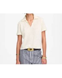 Madewell - Crochet Knit Polo Sweater - Lyst