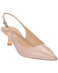 Stuart Weitzman - Isla 50 Leather Slingback Pump - Lyst
