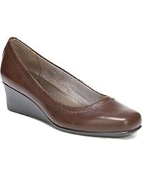 LifeStride - Groovy Faux Leather Slip On Wedge Heels - Lyst