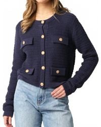 Olivaceous - Maggie Button Sweater - Lyst