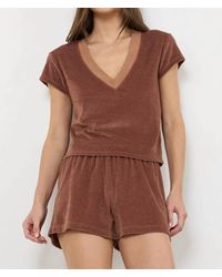 Lamade - Suri Velour Tee - Lyst