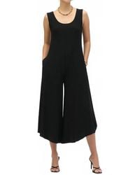 Joseph Ribkoff - Sleeveless Cropped Wide Leg Jumpsuit - Lyst
