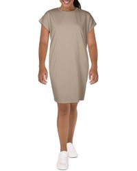 Eileen Fisher - Plus Organic Organic Cotton Crewneck T-shirt Dress - Lyst