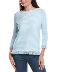 Forte - Textured Fringe Pullover - Lyst