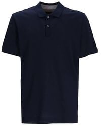 BOSS - Jacquard Bubble Cotton-Silk Polo Shirt - Lyst