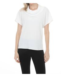 Joseph Ribkoff - Textured Boxy Cowl Neck Top - Lyst