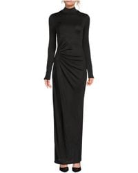 Rag & Bone - Agnes Ruched A-Line Turtleneck Maxi Dress - Lyst