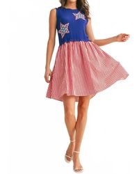Anniewear - Stars & Stripes Sweetheart Mini Dress - Lyst