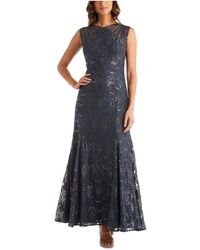 R & M Richards - Lace Sequined Cocktail Dress - Lyst