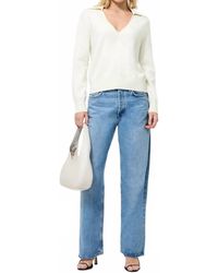 French Connection - Sloane Knit Pearl Collared Sweater - Lyst