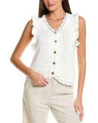 CELESTINE SEI - Scallop Trim Vest - Lyst