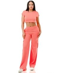 TRUEDAMES - Wide Pants Cargo Set - Lyst