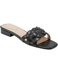 Bandolino - Manto 3 Faux Leather Slip On Slide Sandals - Lyst