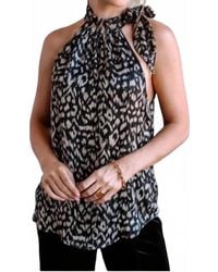 Veronica M - Halter Top With Tie - Lyst