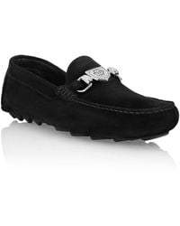 Philipp Plein - Driver Suede Moccasins - Lyst
