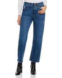 DL1961 - Emilie Ankle Button Fly Straight Leg Jeans - Lyst