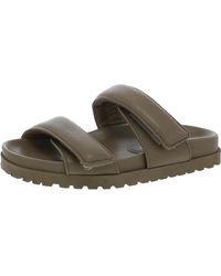 GIA X PERNILLE - Perni 11 Leather Faux Fur Lined Slide Sandals - Lyst
