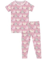KICKEE - Baby Girl's Short Sleeve Pajama Set - Lyst