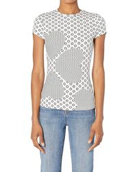 Ted Baker - Sirah Heart Printed Fitted Tee - Lyst