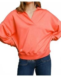 Umgee - Luxeknit Collared Pullover - Lyst