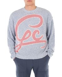 Gcds - Boucle Logo Knit Sweater - Lyst