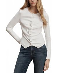 Veronica Beard - Jasminah Button-Front Top - Lyst