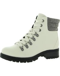BC Footwear - Other Side Vegan Leather Ankle Combat & Lace-up Boots - Lyst