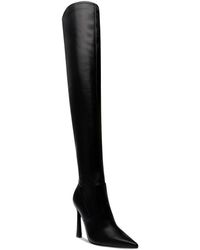 Steve Madden - Laddy Faux Leather Pointed Toe Over-the-knee Boots - Lyst
