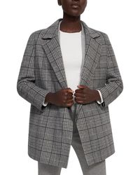 Theory - Clairene West Plaid Jacket - Lyst
