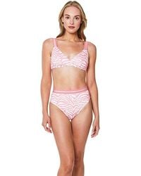 Sanctuary - Modern Kitty Bikini Top V-Neck Wrap Bra Swimwear Jdm1080 - Lyst