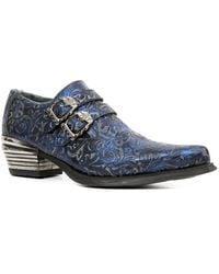 New Rock - Vintage Floral Leather Buckle Shoes-7960-S7 - Lyst