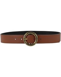 Just Cavalli - Round Buckle Leather Belt - Lyst