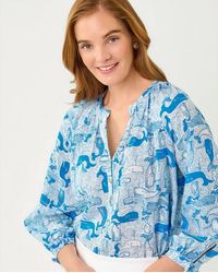 Lilly Pulitzer - Andria Pullover Blouse - Lyst