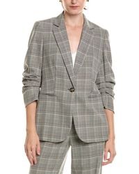 Anne Klein - Scrunch Sleeve Jacket - Lyst