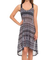 Gottex - Sheer Mesh Macrame Back Dress Cover Up - Lyst
