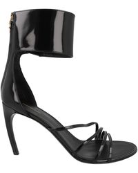 Ferragamo - Clethra 85 Patent Leather Heel Sandals - Lyst